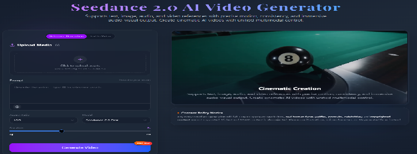JXP Seedance 2.0 AI Video Generator
