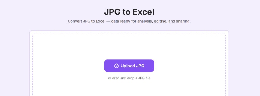 JPG To Excel