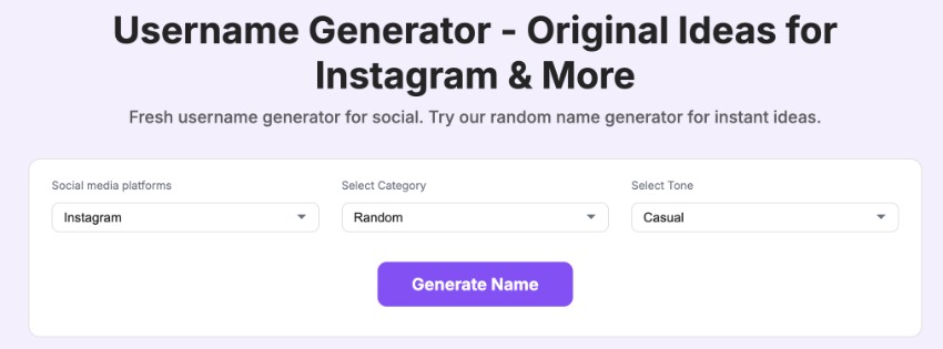 Username Generator