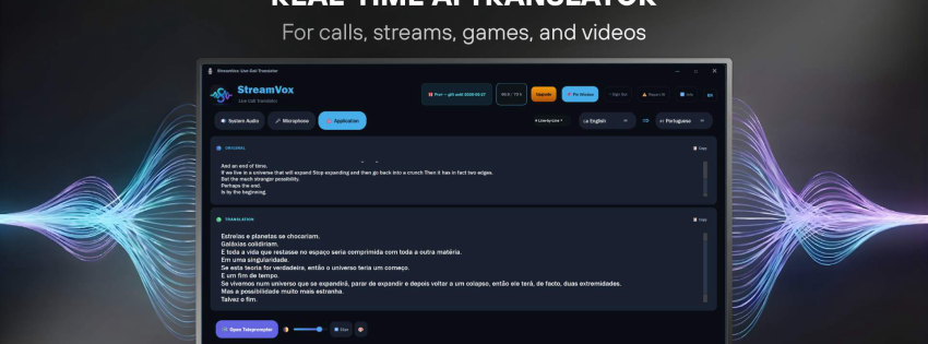 StreamVox - AI Live Translator