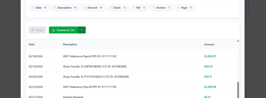 ProcessBankStatement