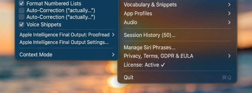 Hush Touch | Voice-to-Text for MacOS